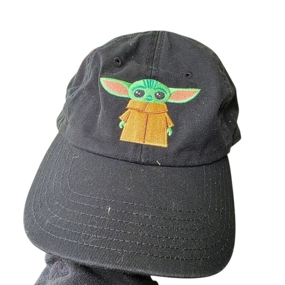 Baby Yoda Embroidered Black Baseball Cap Adjustable‎ Cotton Dad Hat